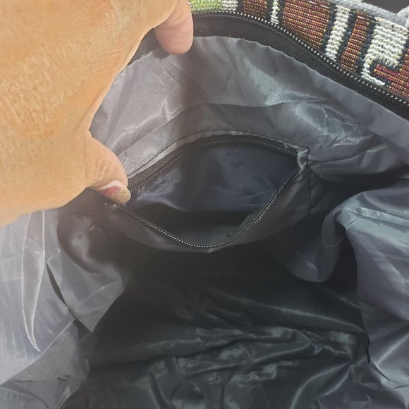 Stitch Canvas Casual Shoulder Tote Bag - Picture 10 of 16